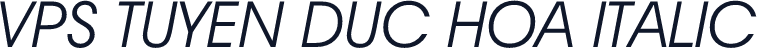 VPS Tuyen Duc Hoa Italic