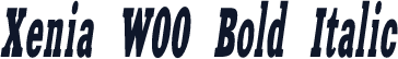 Xenia W00 Bold Italic