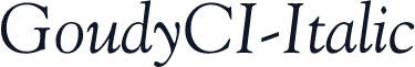 GoudyCI-Italic