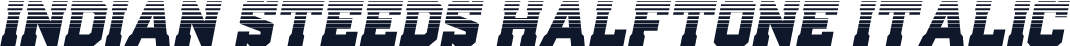 Indian Steeds Halftone Italic
