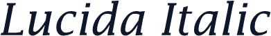 Lucida Italic