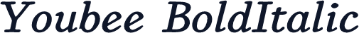 Youbee BoldItalic