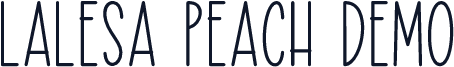 Lalesa Peach DEMO