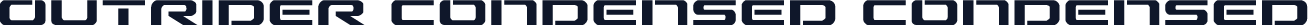 Outrider Condensed Condensed