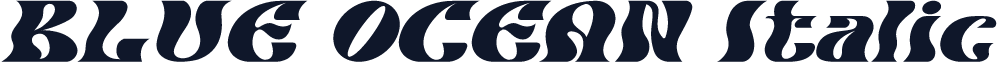 BLUE OCEAN Italic