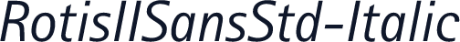 RotisIISansStd-Italic