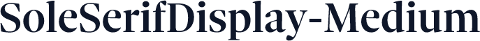 SoleSerifDisplay-Medium