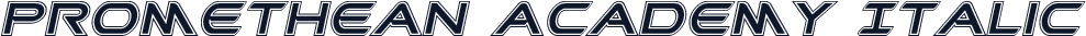 Promethean Academy Italic