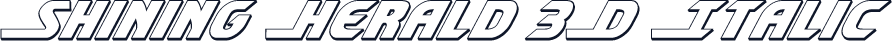 Shining Herald 3D Italic