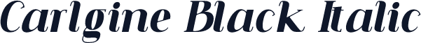 Carlgine Black Italic