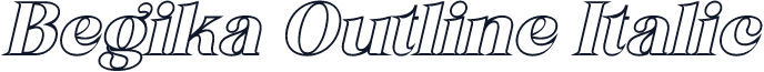 Begika Outline Italic