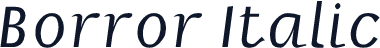 Borror Italic