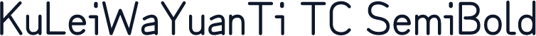KuLeiWaYuanTi TC SemiBold