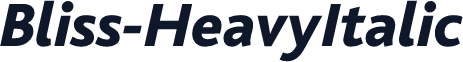 Bliss-HeavyItalic