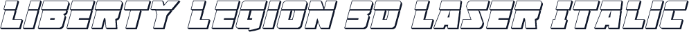 Liberty Legion 3D Laser Italic