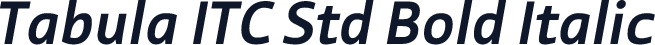 Tabula ITC Std Bold Italic