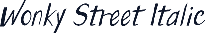 Wonky Street Italic