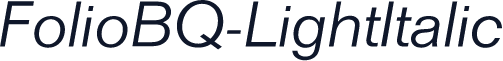 FolioBQ-LightItalic