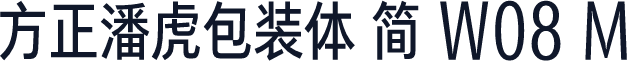 方正潘虎包装体 简 W08 M