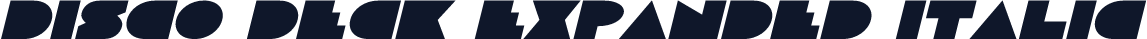 Disco Deck Expanded Italic