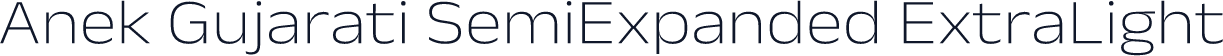 Anek Gujarati SemiExpanded ExtraLight