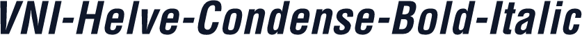 VNI-Helve-Condense-Bold-Italic