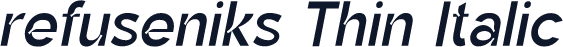 refuseniks Thin Italic