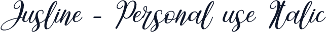 Jusline - Personal use Italic