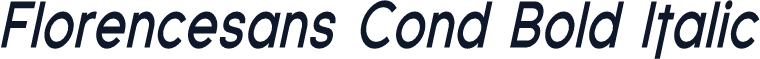 Florencesans Cond Bold Italic