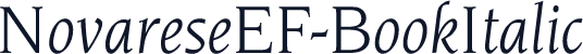 NovareseEF-BookItalic