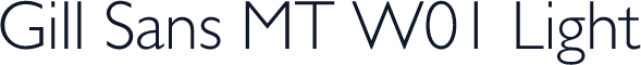 Gill Sans MT W01 Light