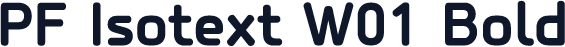 PF Isotext W01 Bold