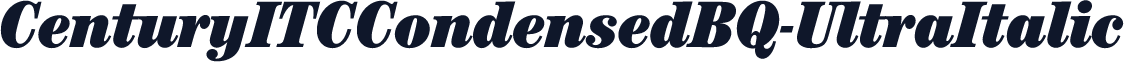 CenturyITCCondensedBQ-UltraItalic