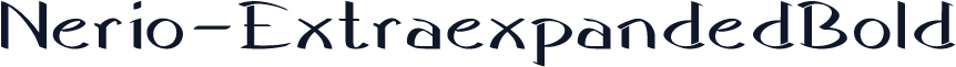 Nerio-ExtraexpandedBold