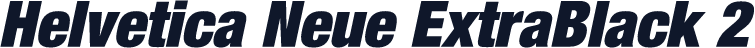 Helvetica Neue ExtraBlack 2