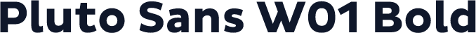 Pluto Sans W01 Bold