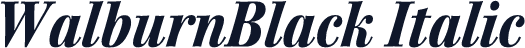 WalburnBlack Italic