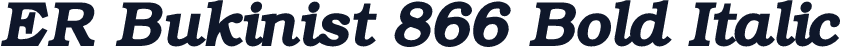 ER Bukinist 866 Bold Italic