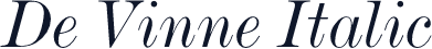 De Vinne Italic