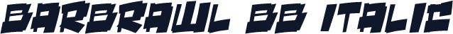 BarBrawl BB Italic