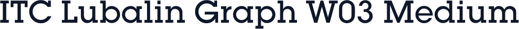 ITC Lubalin Graph W03 Medium