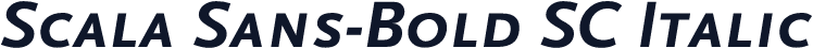 Scala Sans-Bold SC Italic