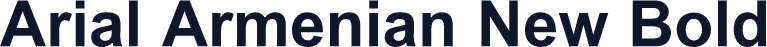 Arial Armenian New Bold