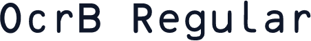 OcrB Regular