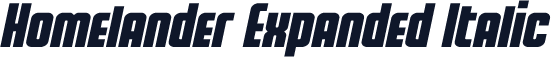 Homelander Expanded Italic