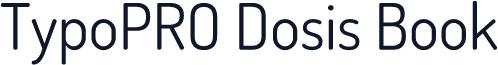 TypoPRO Dosis Book