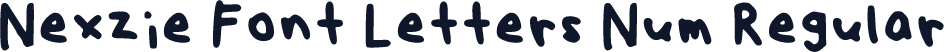 Nexzie Font Letters Num Regular