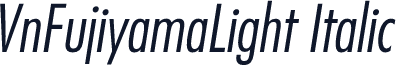 VnFujiyamaLight Italic