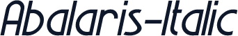 Abalaris-Italic