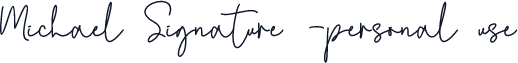 Michael Signature -personal use